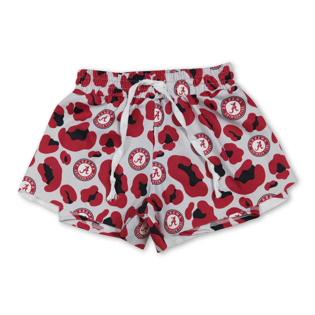 RTS Sibling Baby Girls Leopard Go Team Yoga Active Butterfly Shorts Bottom