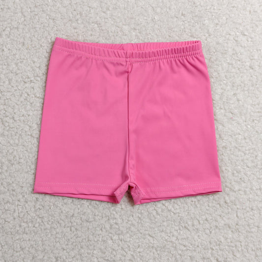 SS0826 RTS NO MOQ （In stock）Pink kids girls summer active shorts