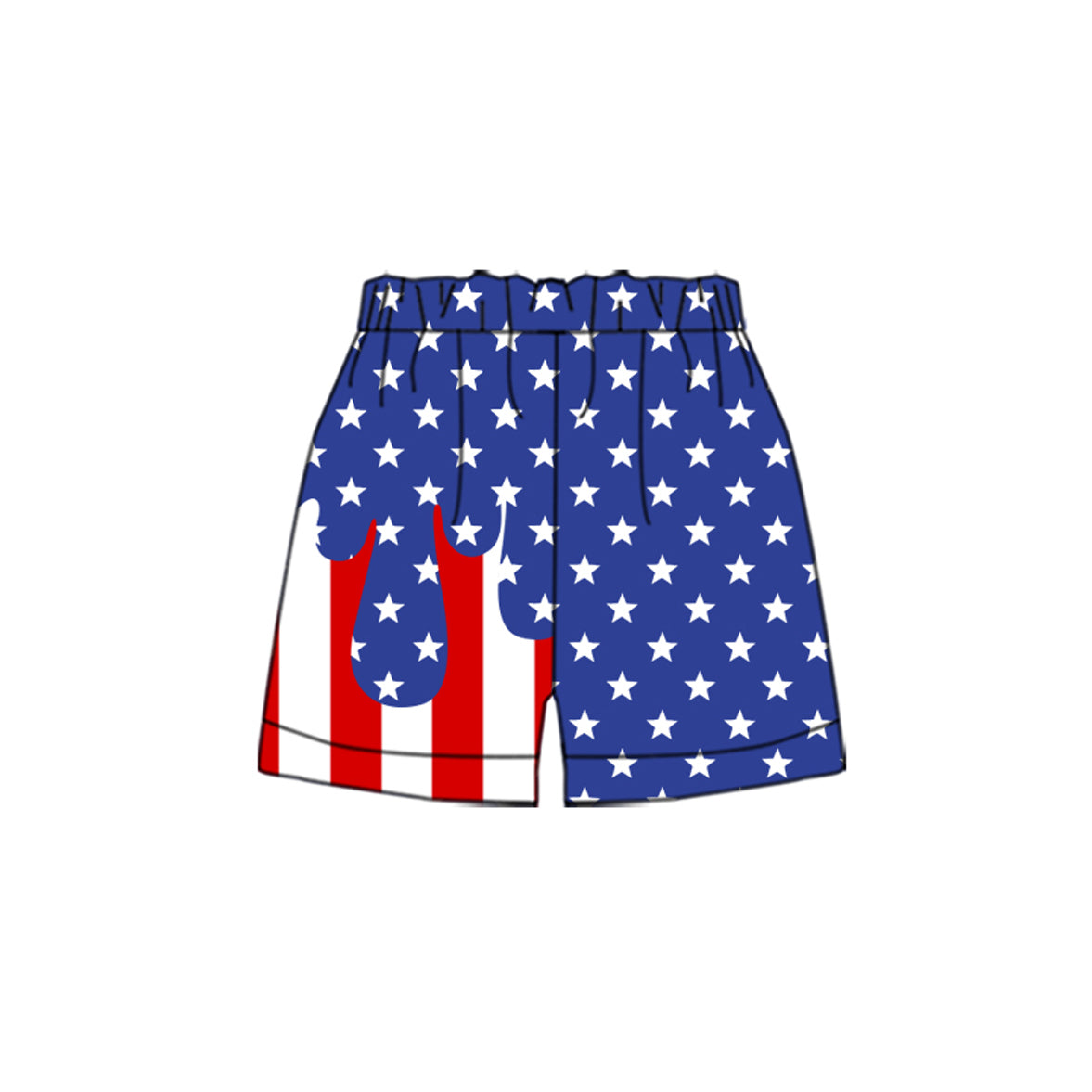 Pre order No Moq top shorts Stars And Stripes boys shorts