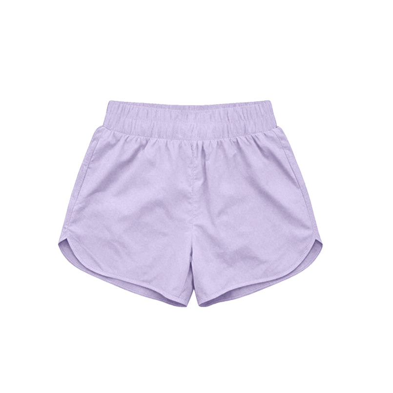 4.15 Pre order No Moq Baby Girls Lavender Yoga Active Sport Shorts Bottom