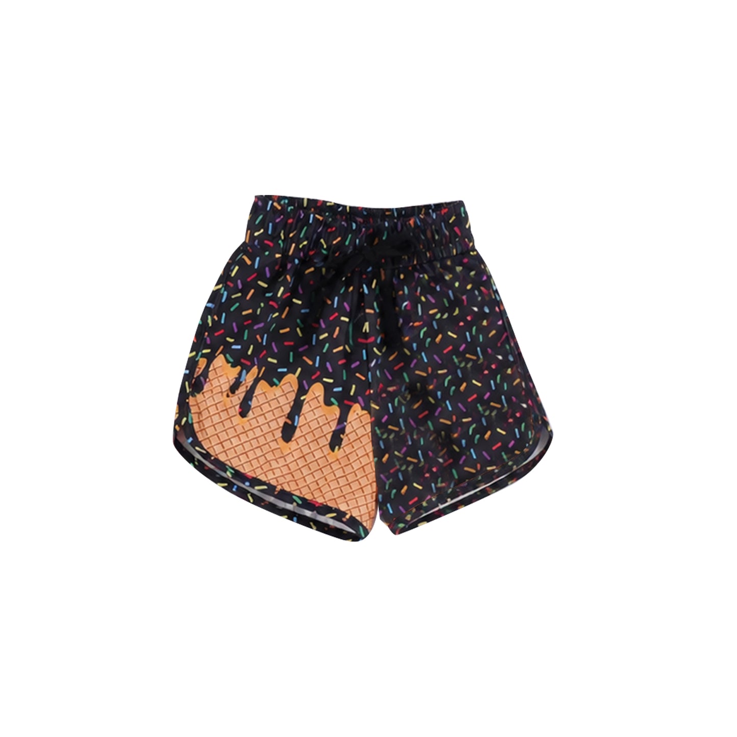 5.5 Pre order No Moq Baby Girls Colorful Sprinkles Drip Team Shorts Bottom