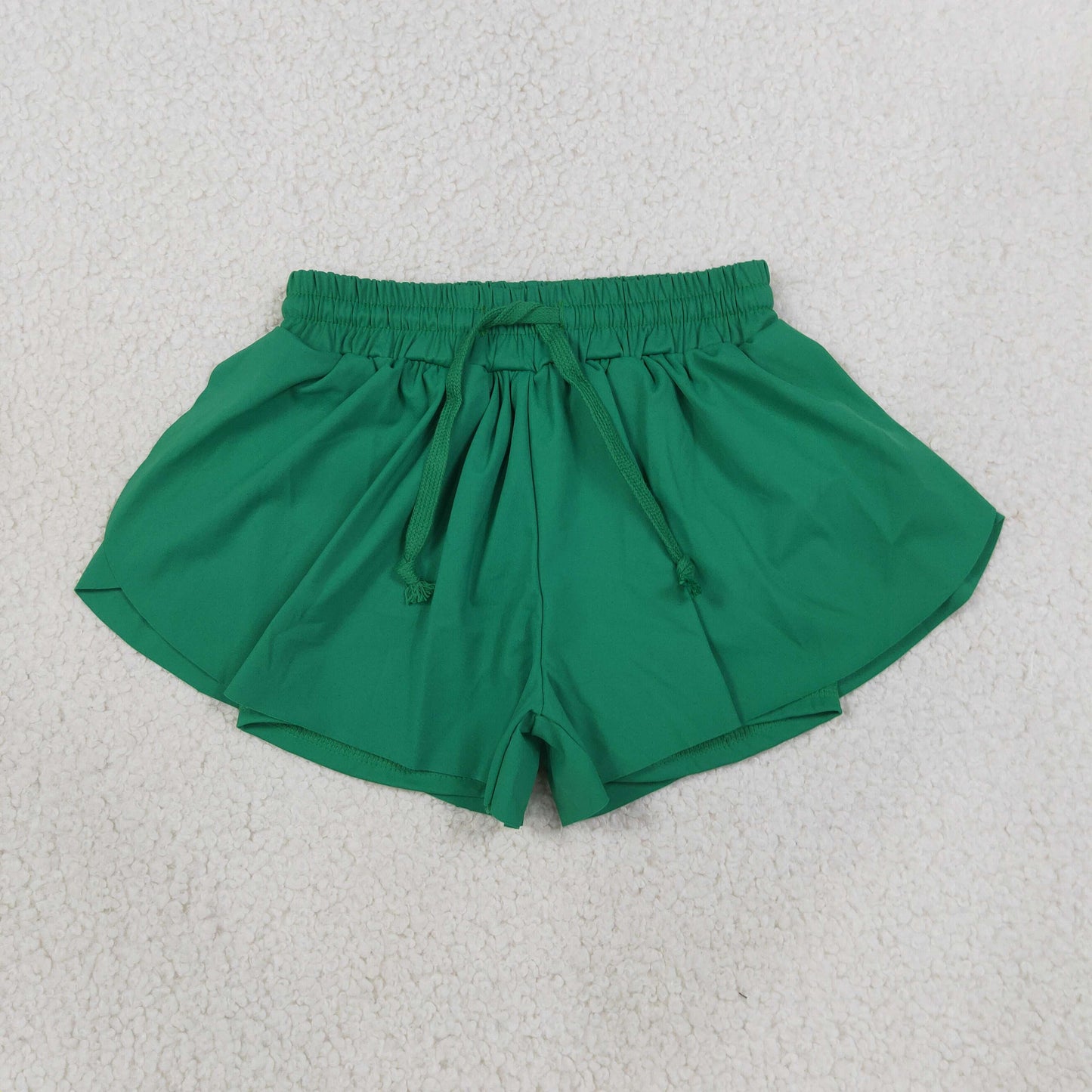 GSS0938 LK0298 RTS NO MOQ （In stock）Baby Girls Green Yoga Active Butterfly Shorts Bottom