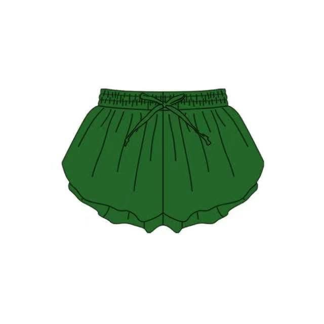 5.13 SS0938 Pre order No Moq  green kids girls activewear summer yoga shorts