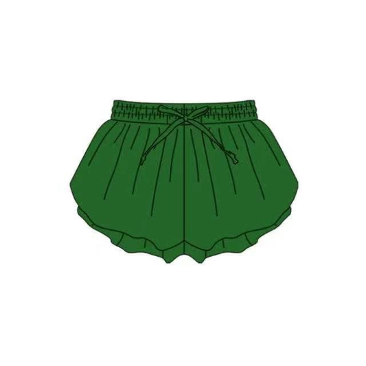 5.13 SS0938 Pre order No Moq  green kids girls activewear summer yoga shorts