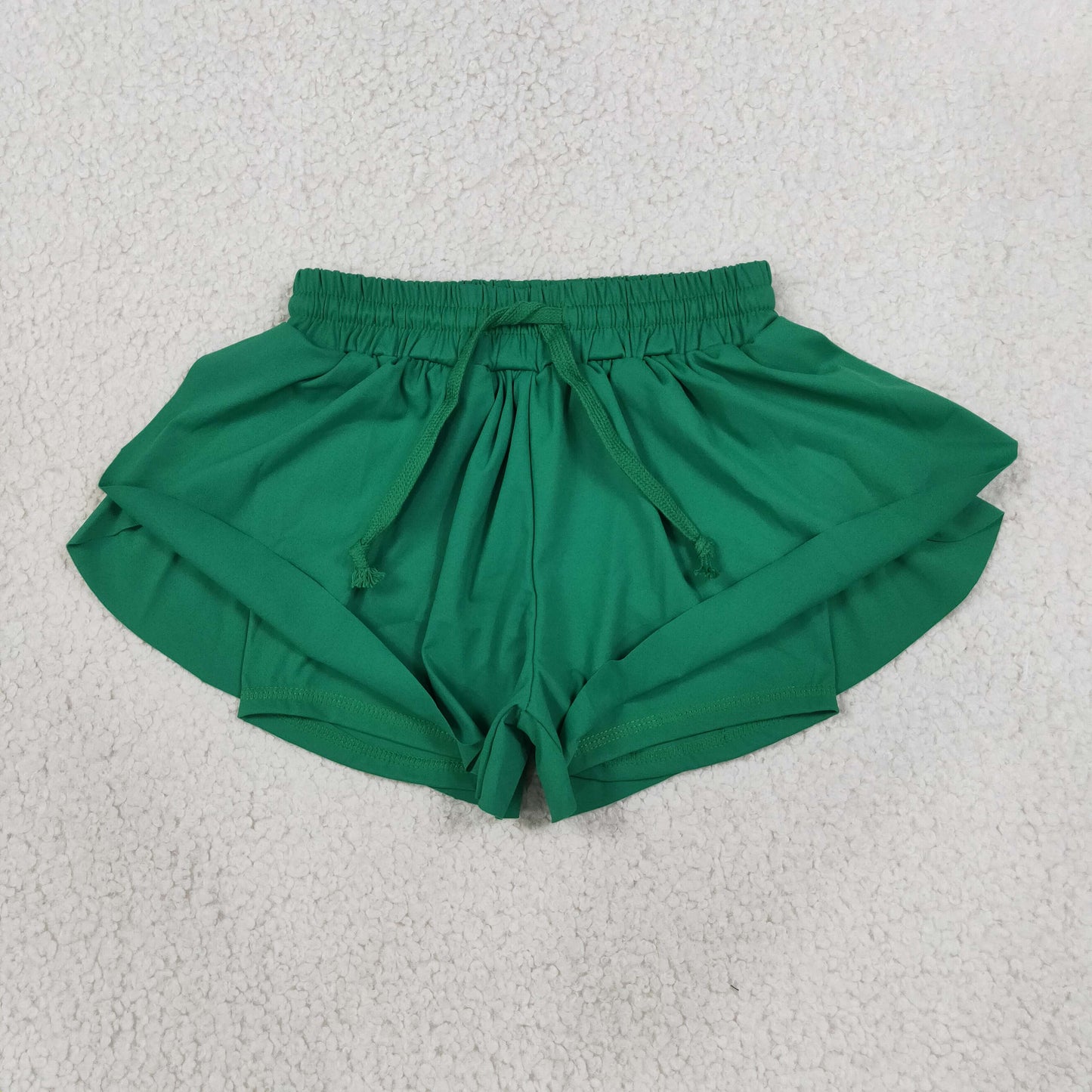 GSS0938 LK0298 RTS NO MOQ （In stock）Baby Girls Green Yoga Active Butterfly Shorts Bottom