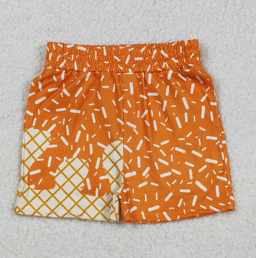 RTS Sibling milk silk Baby Boys Sprinkles Drip Team Print Elastic Waist Casual Shorts Bottom