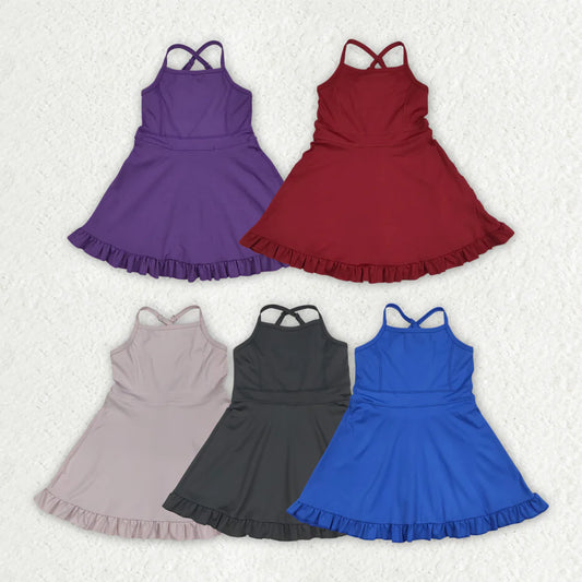 10.2 RST 5 Colors Sibling Baby Girls Athletic Active Wear Knee Length Dresses