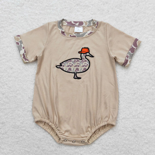 USA Warehouse (IN STOCK) SR1403 Baby Boys Summer Romper Baby Infant Boys Camo Duck Short Sleeve Rompers