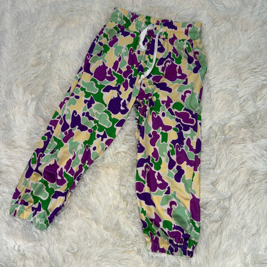 11.3 RST P0838 Baby Boys Mardi Gras Camo Pockets Jogger Pants Bottom