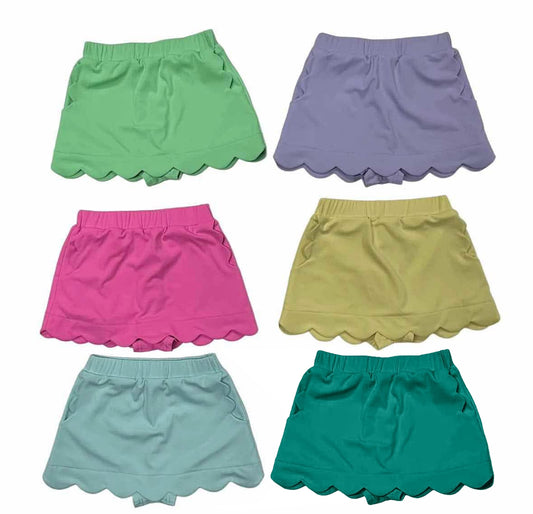 8.26 Pre order Baby Girls Green Lined Briefs Yoga Skirt