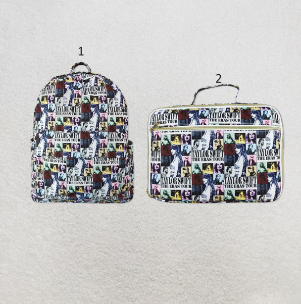 RTS NO MOQ Sibling Cute Clothes Kids Print Backpacks And Lunch Boxes