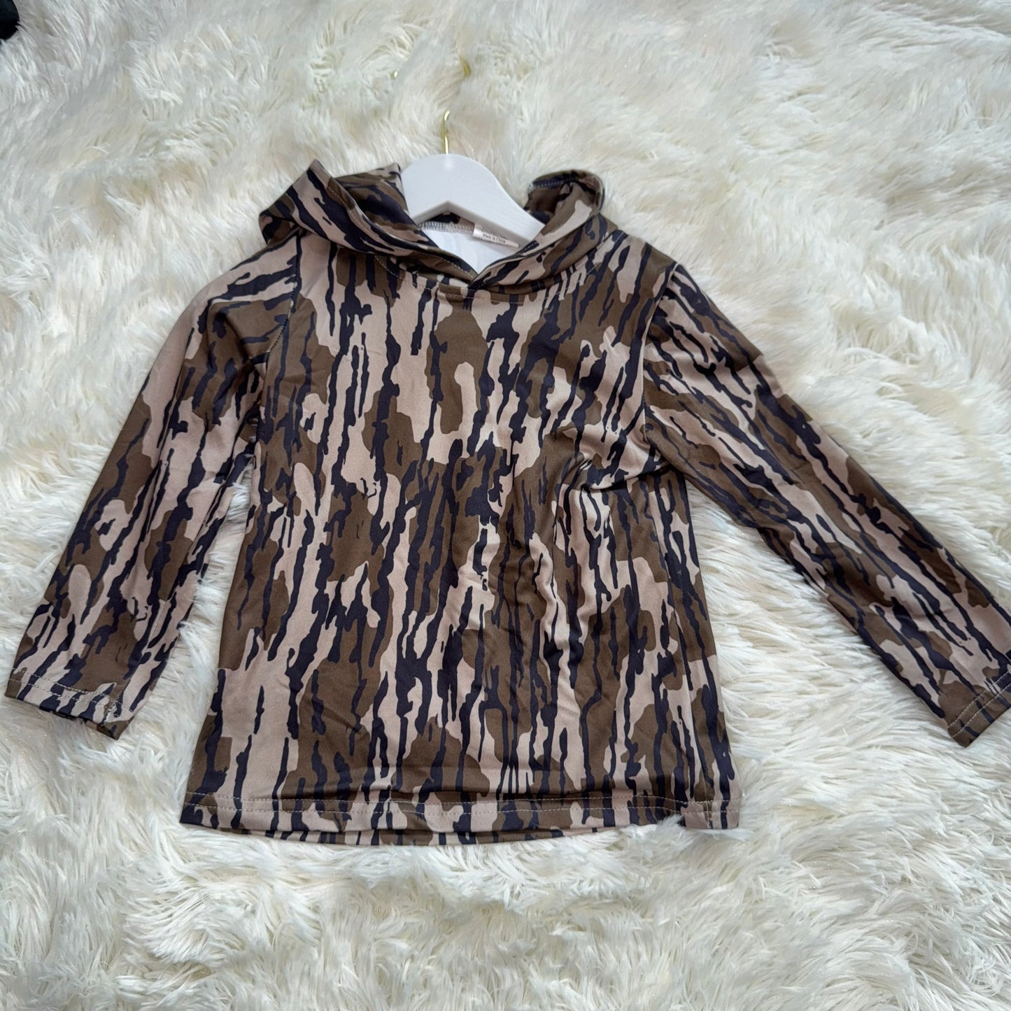 11.5 RST BT0920 Baby Boys Bottomland Camo Long Sleeve Hooded Tops