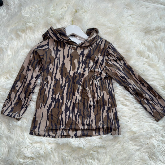 11.5 RST BT0920 Baby Boys Bottomland Camo Long Sleeve Hooded Tops