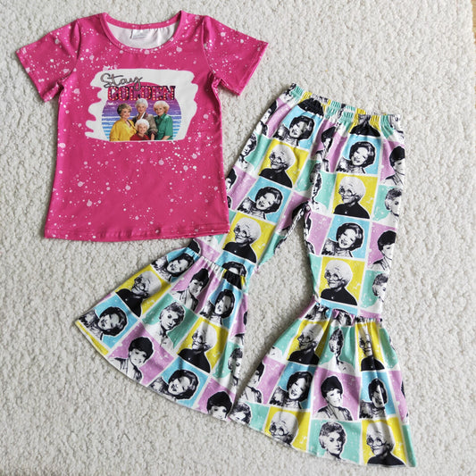 E4-13 Baby Girls cartoon women bell sets