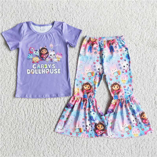 E5-13  Cartoon purple girls bell sets