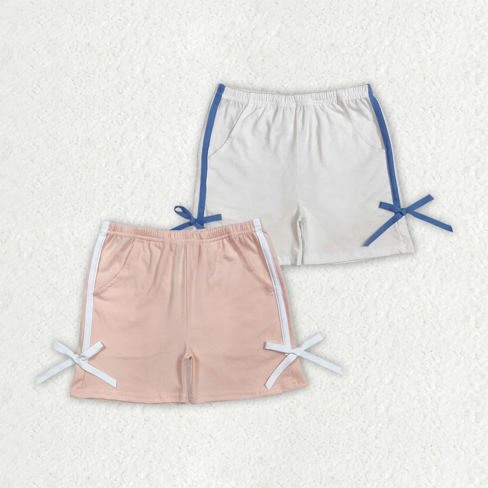 11.14 RST Sibling Baby Girls Cotton Bows Sports Shorts Bottoms