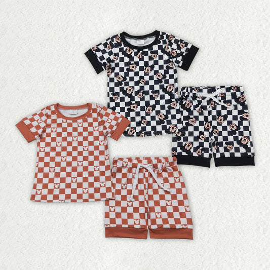 11.28 RTS Sibling Baby Girls Cartoon Mouse Top Tee Shorts Pajamas Clothes Sets