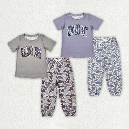 11.10 RTS Sibling Baby Mama's Boy Top Pocket Jogger Pants Outfits Sets
