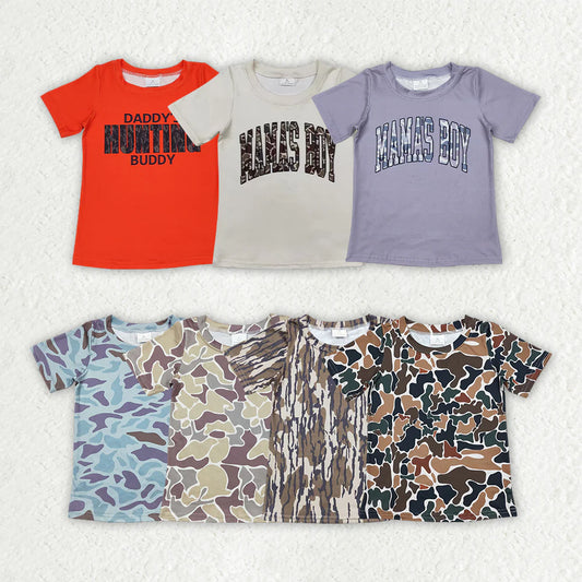 11.15 RST Sibling Baby Boys Camouflage Hunting Short Sleeve Tee Shirts Tops
