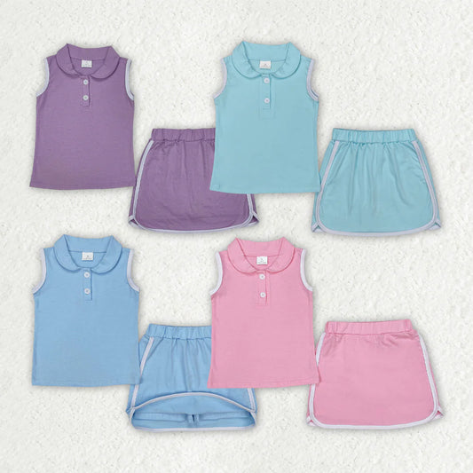 12.9 RTS Sibling Baby Girls Pullover Top Sports Shorts Clothes Sets