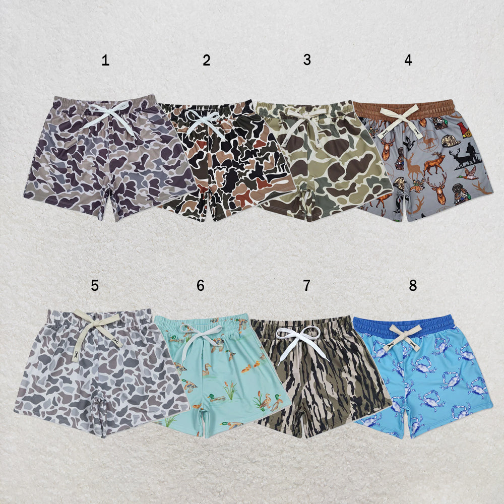 USA Warehouse (IN STOCK) Baby Boys Camo Print Summer Swimming Trunks Bottom