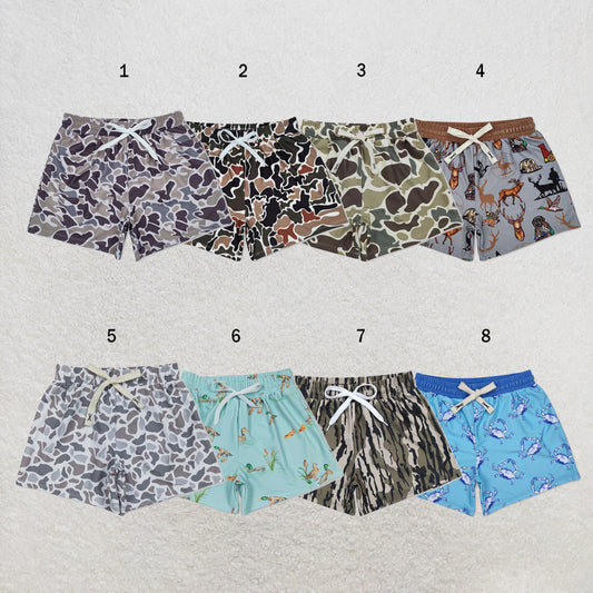 USA Warehouse (IN STOCK) Baby Boys Camo Print Summer Swimming Trunks Bottom