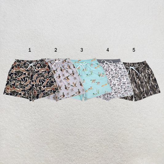 USA Warehouse (IN STOCK) Sibling Camo print adult men summer swim trunks