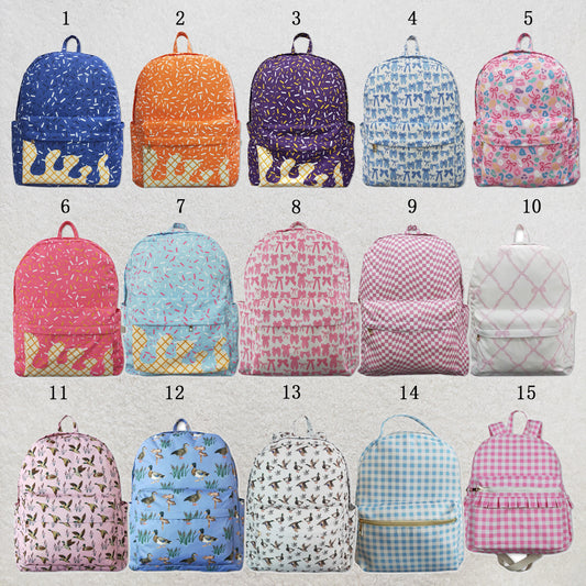 USA Warehouse (IN STOCK) Baby Kids Floral Print Adjustable Strap Lightweight Backpack Bags