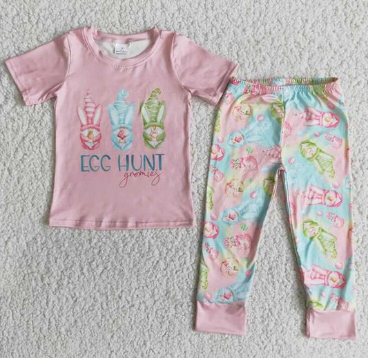 E11-28 egg hunt baby girl leggings outfits