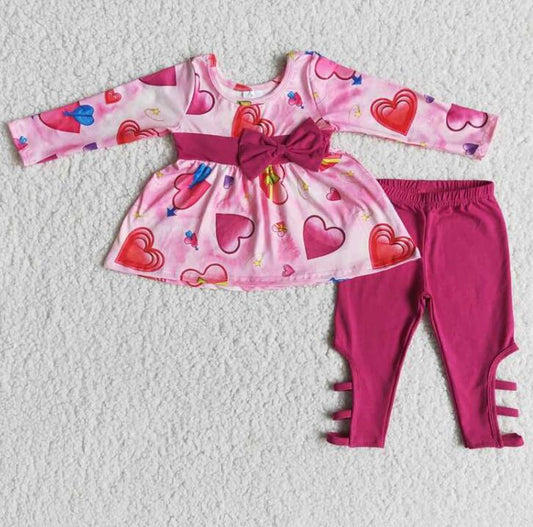 6 A27-15 Valentine girl leggings outfits