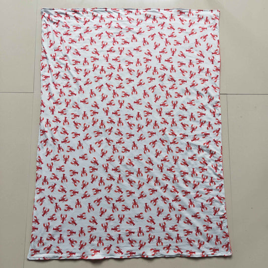 BL0034 Crayfish Red Baby Blanket