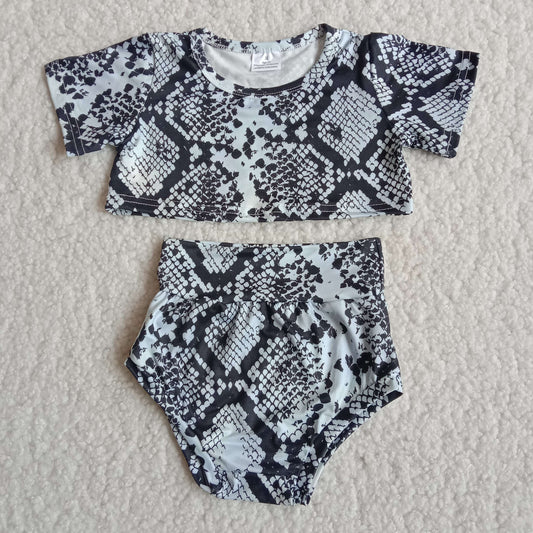 snakeskin chic girls' bummies outfits