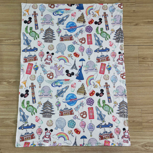 cartoon mouse baby blanket