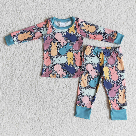 6 A29-4 Boys Easter Bunny  Pajamas