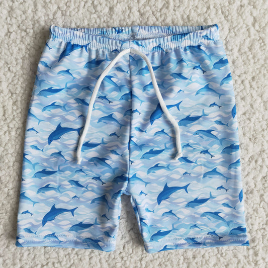 Boys dolphin swimming trunks