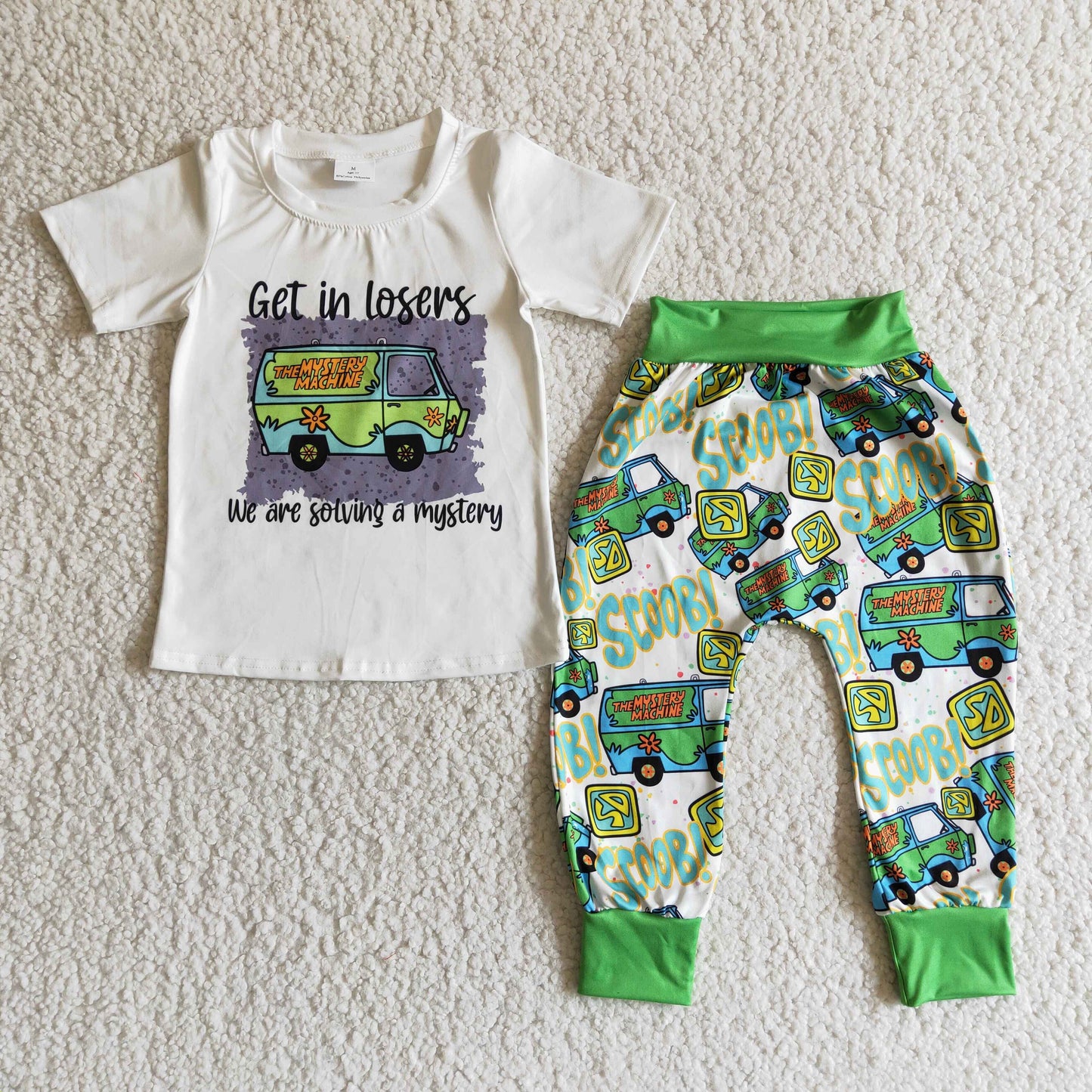 B9-28 cartoon baby boy jogger pants outfit
