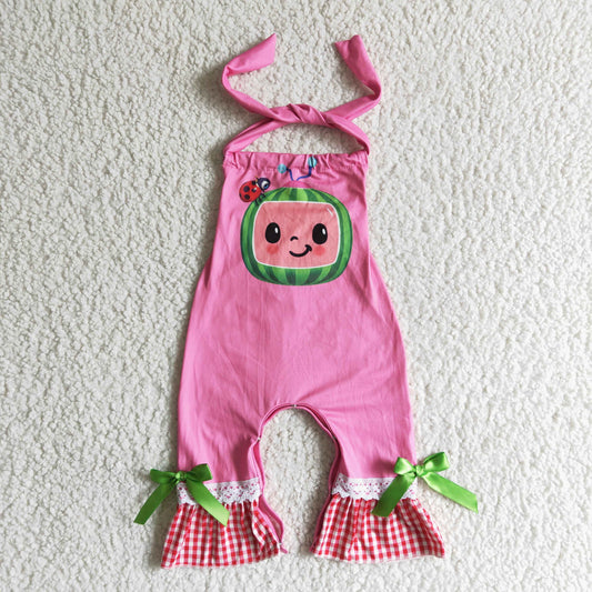 cartoon watermelon cute baby romper