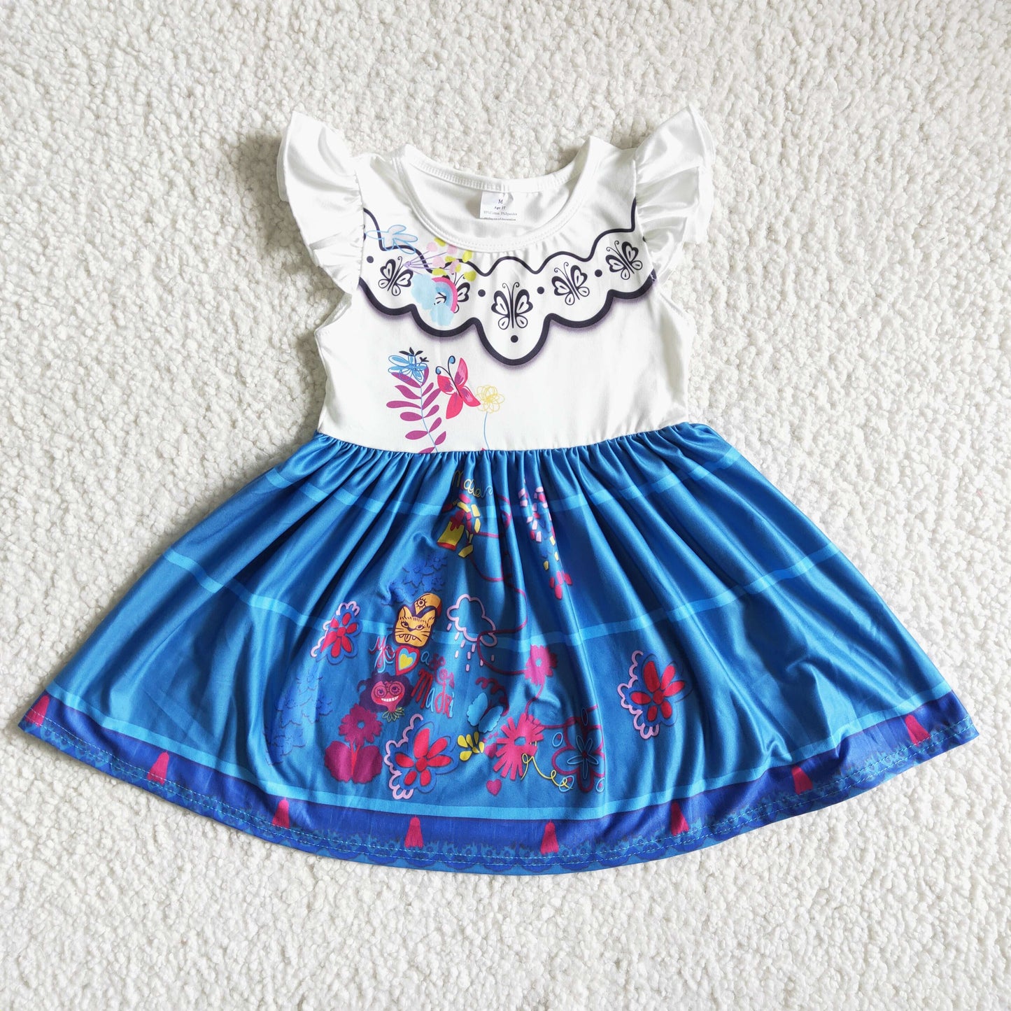 GSD0014 Baby Girls Summer Cartoon Dress