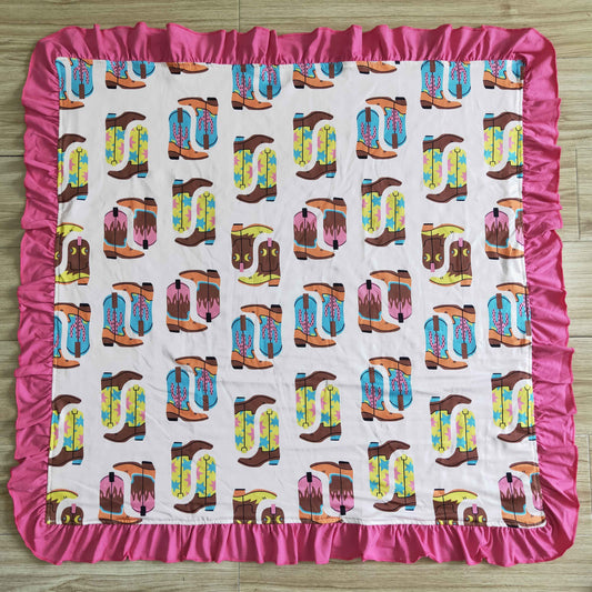 BL0004  29*32 inch western baby blanket swaddle