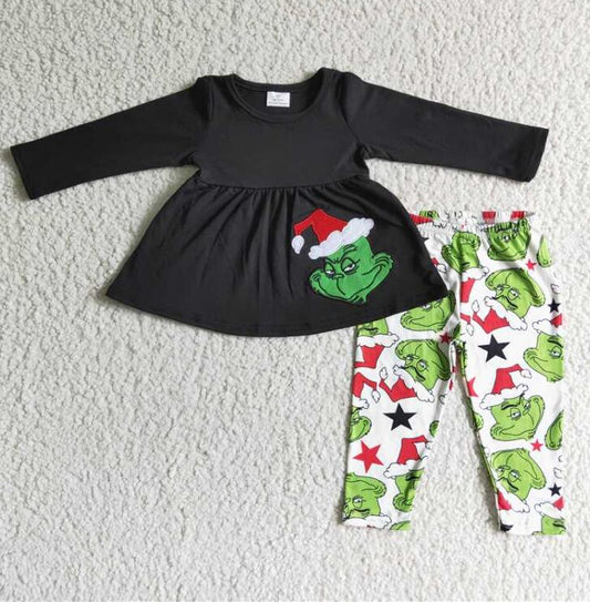 6 A3-13 embroidered cartoon girls leggings outfits