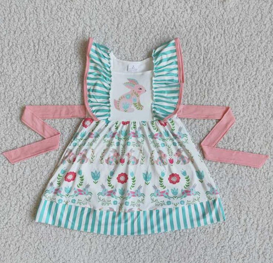 D7-2 Cute Rabbit Flower Dress