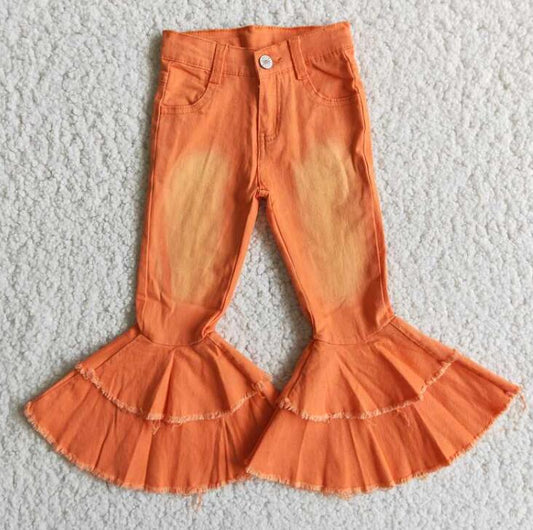 E1-11 Orange Bleached Jeans