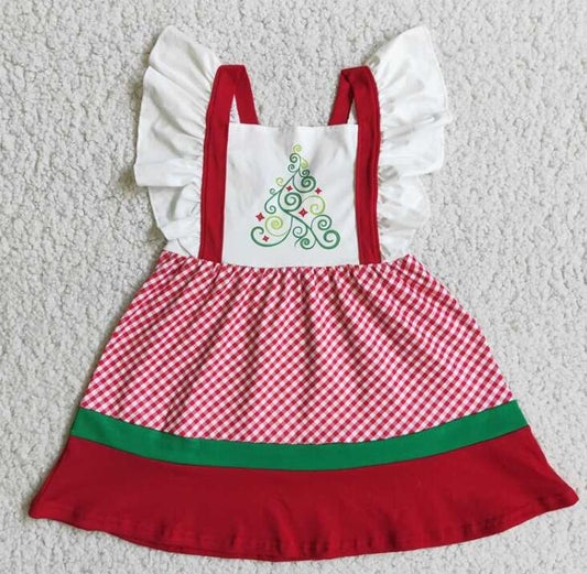 E3-19 Christmas Tree Girl's Dress