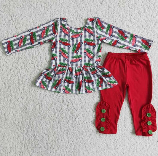 6 C9-24 Christmas tree truck leggings outfits