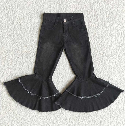 E5-26 Black Double Layer Jeans