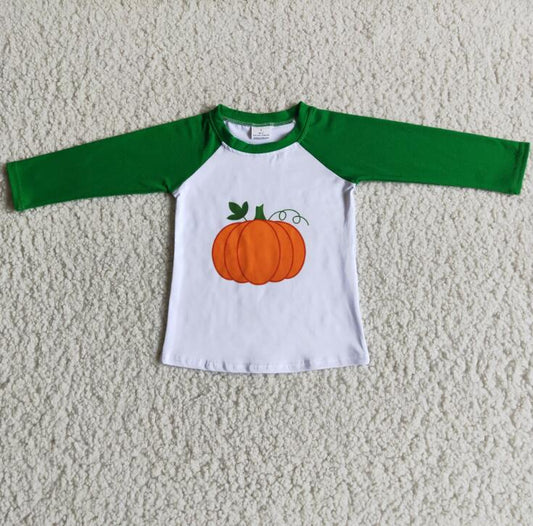 6 A29-11 Pumpkin Halloween Boy T-Shirt