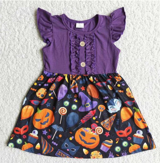D3-26 Halloween Devil Pumpkin Dress