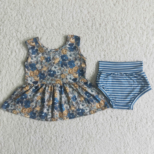 spring flower bummies outfits for baby girls