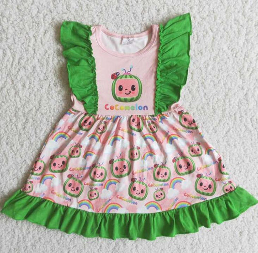 A11-3 cartoon watermelon girl dress