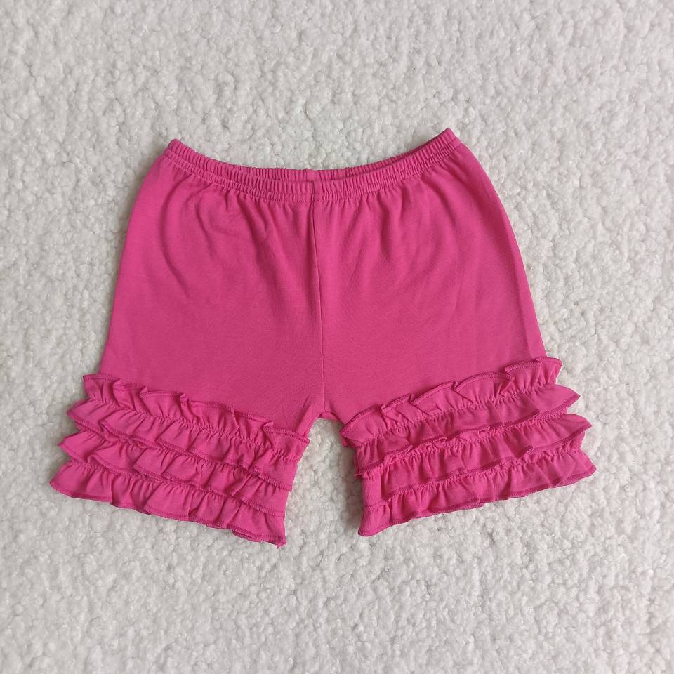 Baby Girl's Solid Color Ruffle Shorts